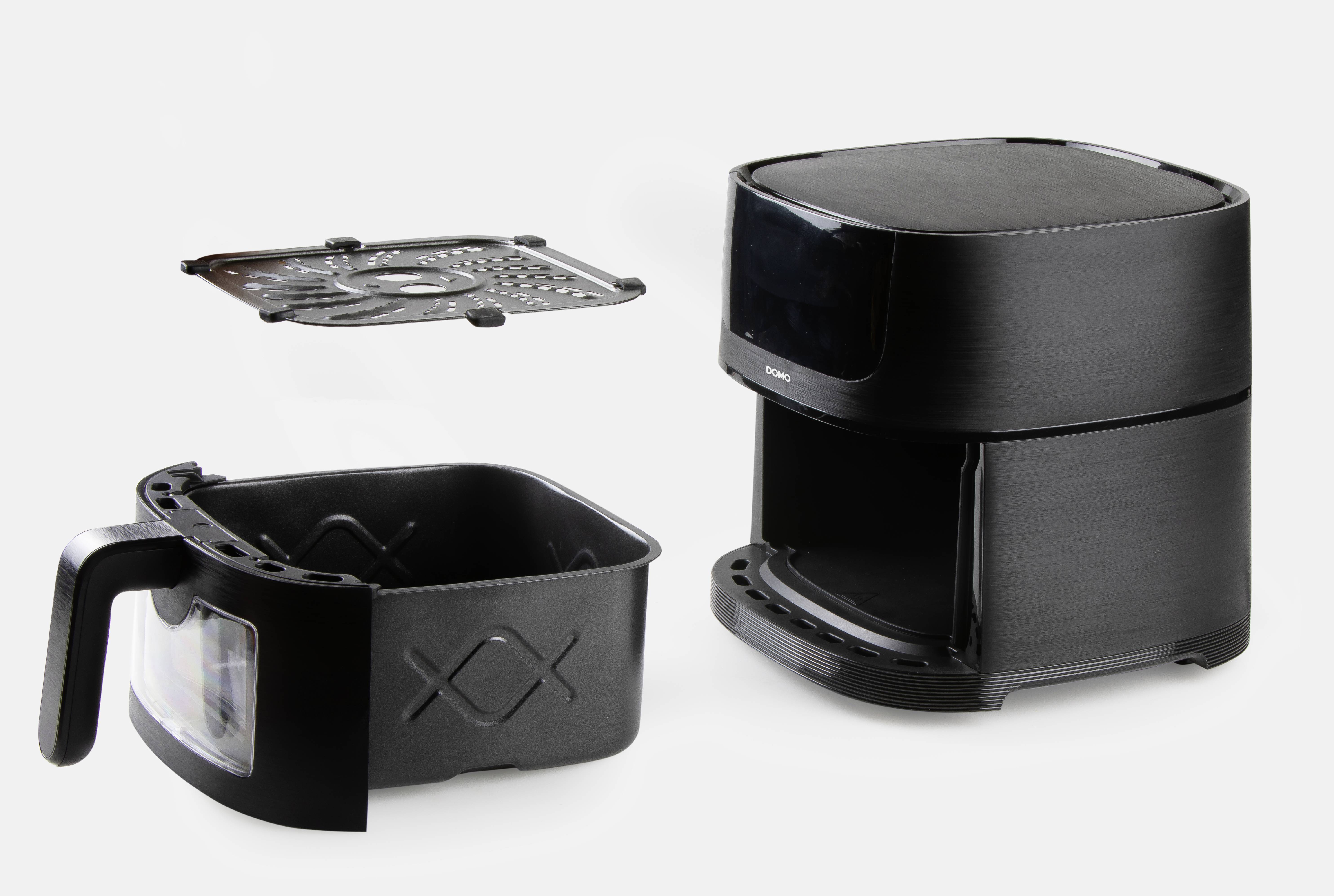 DOMO DO542FR Air fryer 4 l 1350 W Timer function, with display, Overheat protection, Non-stick coating Black