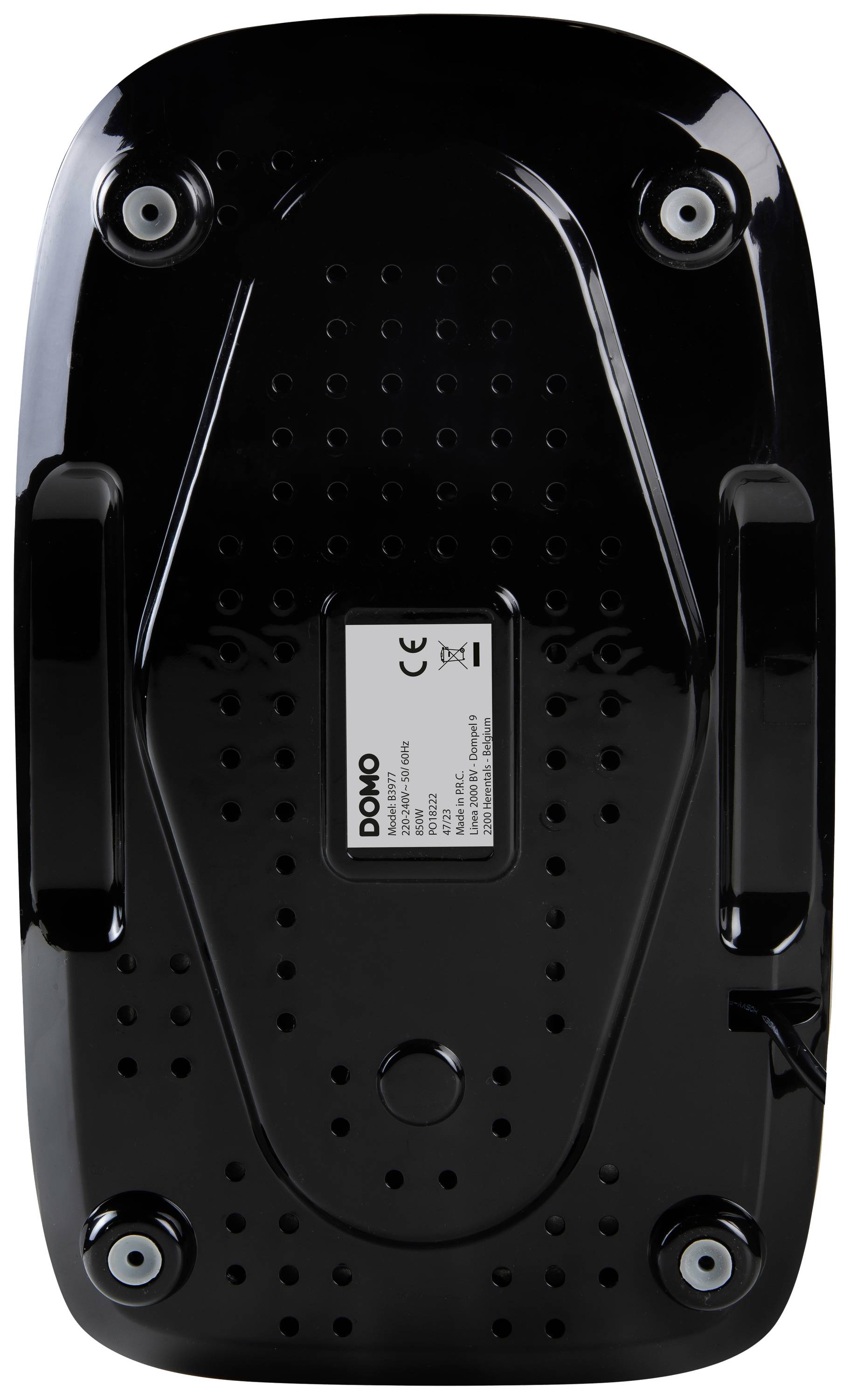 DOMO B3977 Bread maker with display, Non-stick coating, Timer function, with graduated beaker 1500 g Black