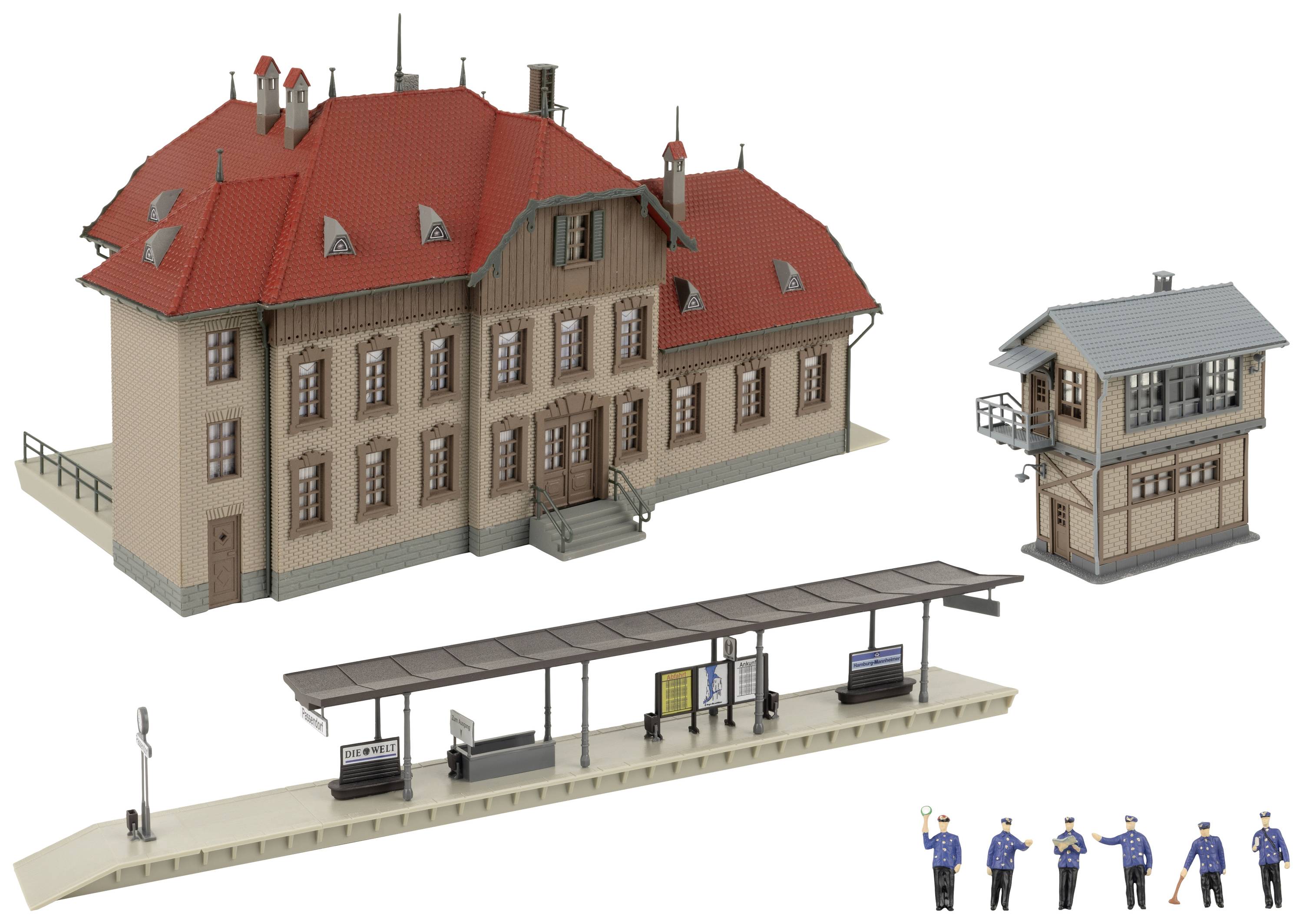 Faller 190035 H0 Actions-Set Railway station Passendorf