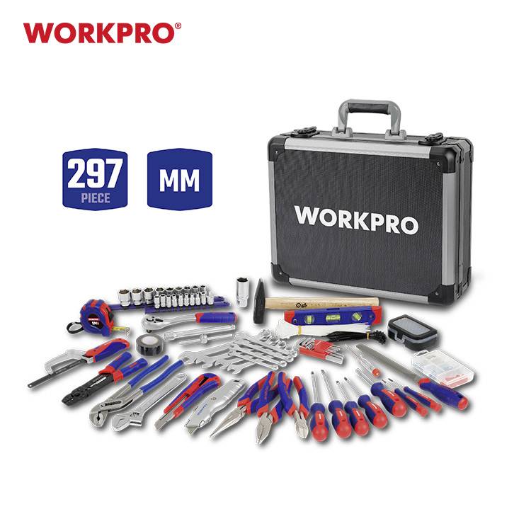 WorkPro WP209100 Tool kit DIYers, Universal Case 297-piece
