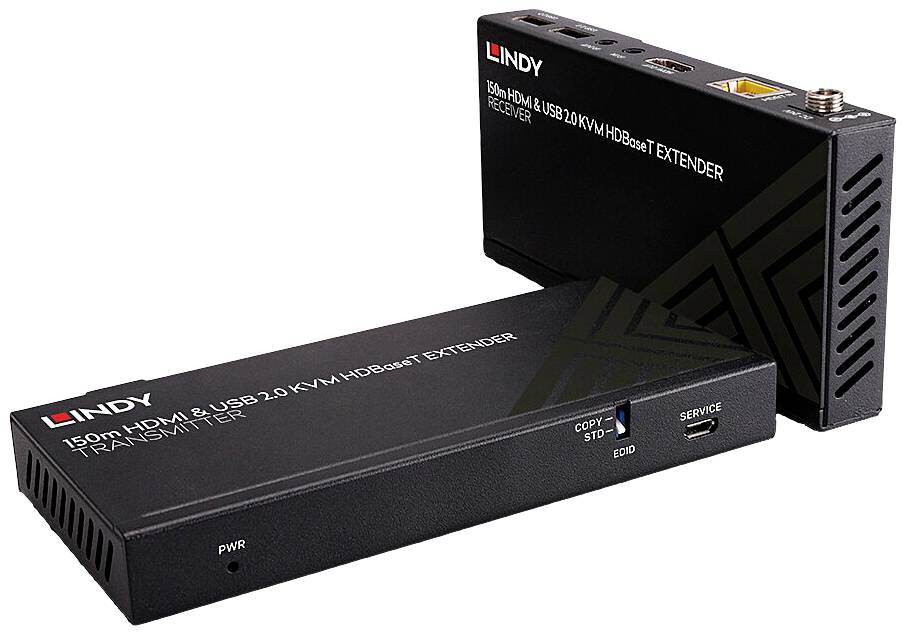 LINDY Cat.6 HDBaseT KVM Extender HDMI™, Infrared, USB A (USB 2.0) HDBaseT Extender (transmitter + receiver) via RJ45 network
