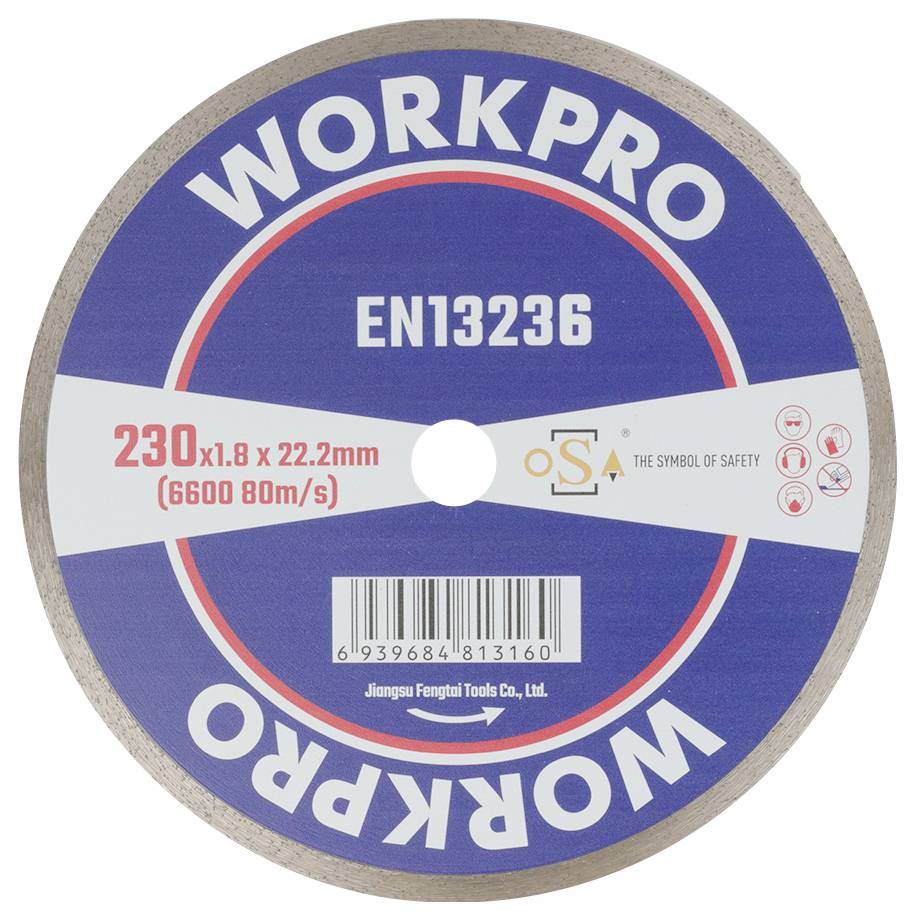 WorkPro GSOSCR-4 Diamond cutting disc 230 mm 1 pc(s) Ceramic, Ceramics, Marble, Masonry, Glass, Limestone, Granite, Natural stone