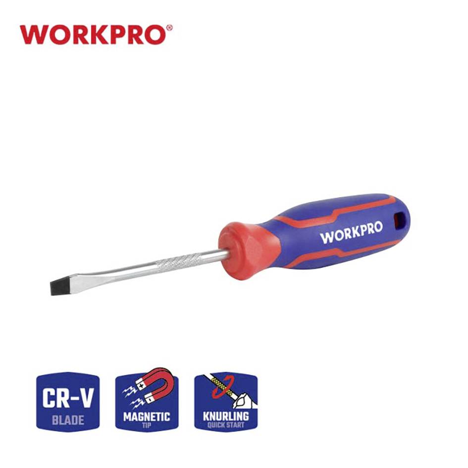 WorkPro Universal Slotted screwdriver Blade width: 5.5 mm