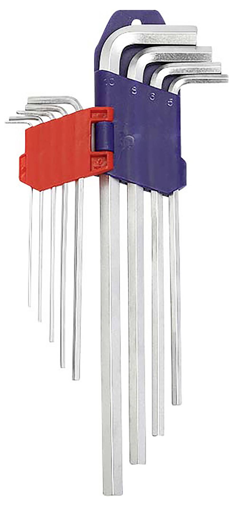 WorkPro Hex head Allen bit set (long version) 1.5 mm, 2 mm, 2.5 mm, 3 mm, 4 mm, 5 mm, 6 mm, 8 mm, 10 mm 1.5 mm, 2 mm, 2.5 mm
