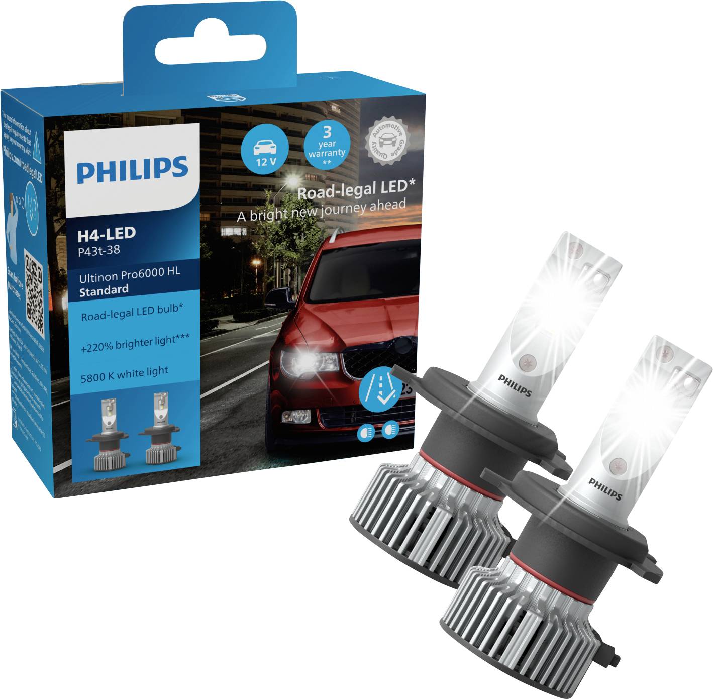 Philips Automotive 11972U60SX2 LED bulb Ultinon Pro6000 H7 12 V