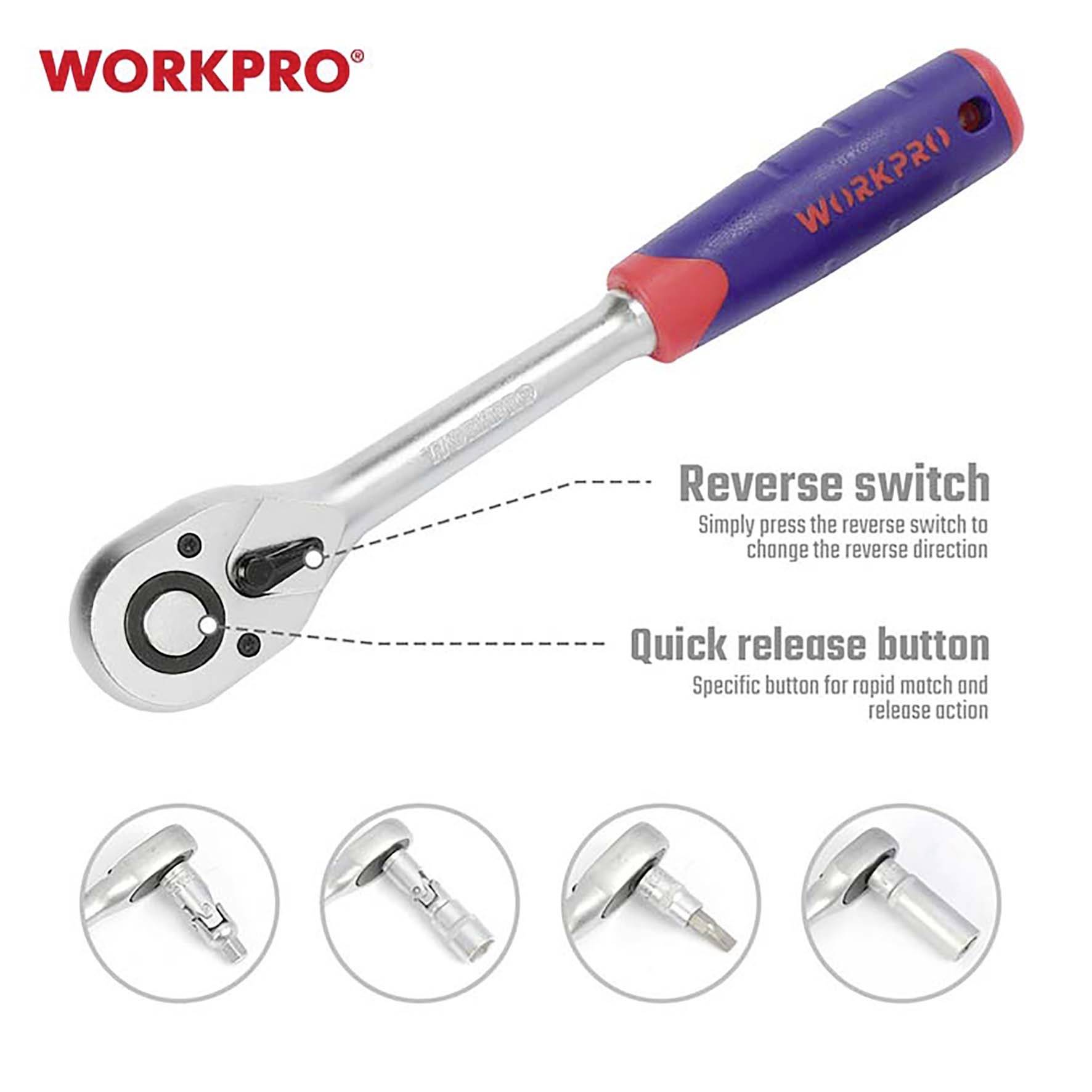 WorkPro Screwdriver bit set 108-piece WP202535