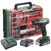Metabo BS 18 Set 602207710 Cordless drill 18 V 2 Ah Li-ion incl. spare battery, brushless, incl. case, incl. charger, incl Metabo BS 18 Set 602207710 Cordless drill 18 V 2 Ah Li-ion incl. spare battery, brushless, incl. case, incl. charger, incl