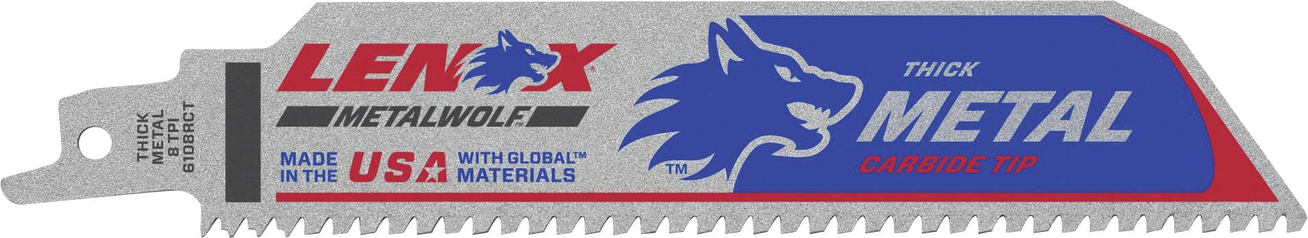 Lenox 2014220 HM-saber saw blade Lazer CT for metal 2mm 152x25x1.3 mm Saw blade length 152 mm 1 pc(s)