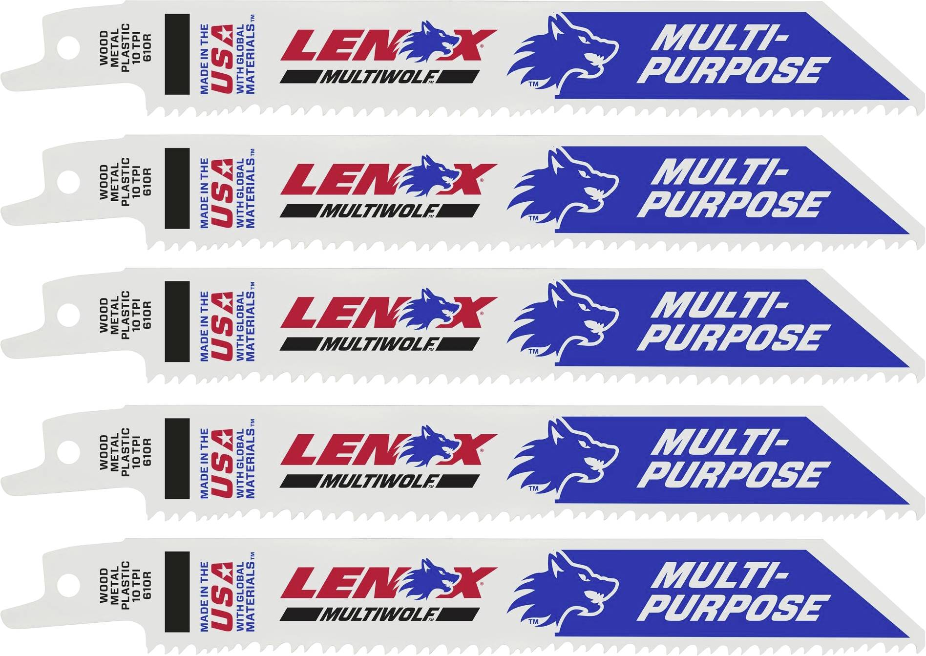 Lenox 20562610R BIM saber saw blade for universal applications 152x190.9mm Saw blade length 152 mm 5 pc(s)