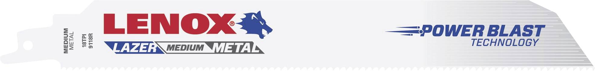 Lenox 201809118R BIM saber saw blade metal for construction steel and all metals 2-6 mm Saw blade length 229 mm 5 pc(s)