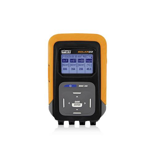 HT Instruments 1006730 Solar-03 Multi-channel data logger Unit of measurement Temperature, Radiant flux -40 up to +99.9 °C