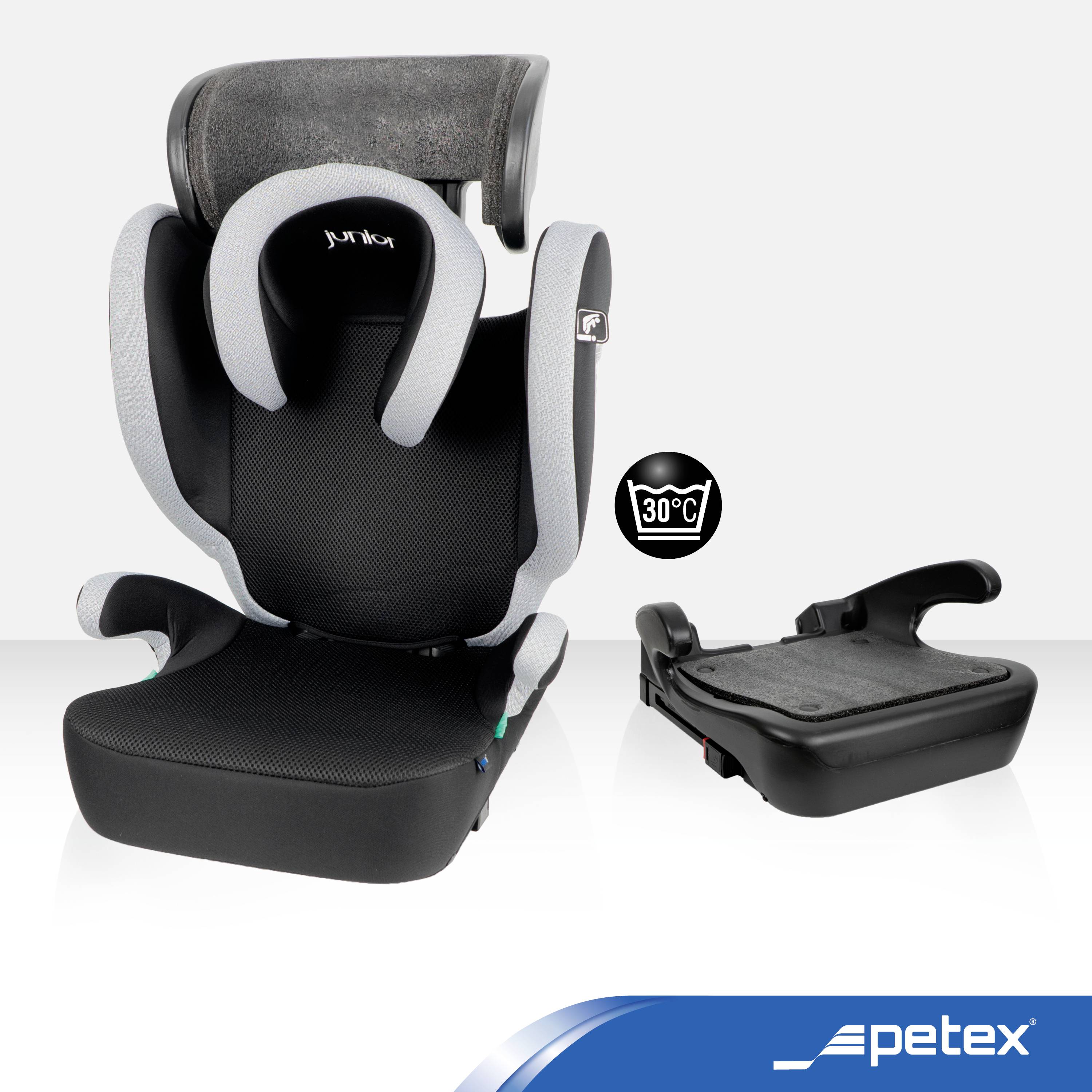Petex Basic Plus 1601 grau HDPE nach ECE R129 Child car seat Grey