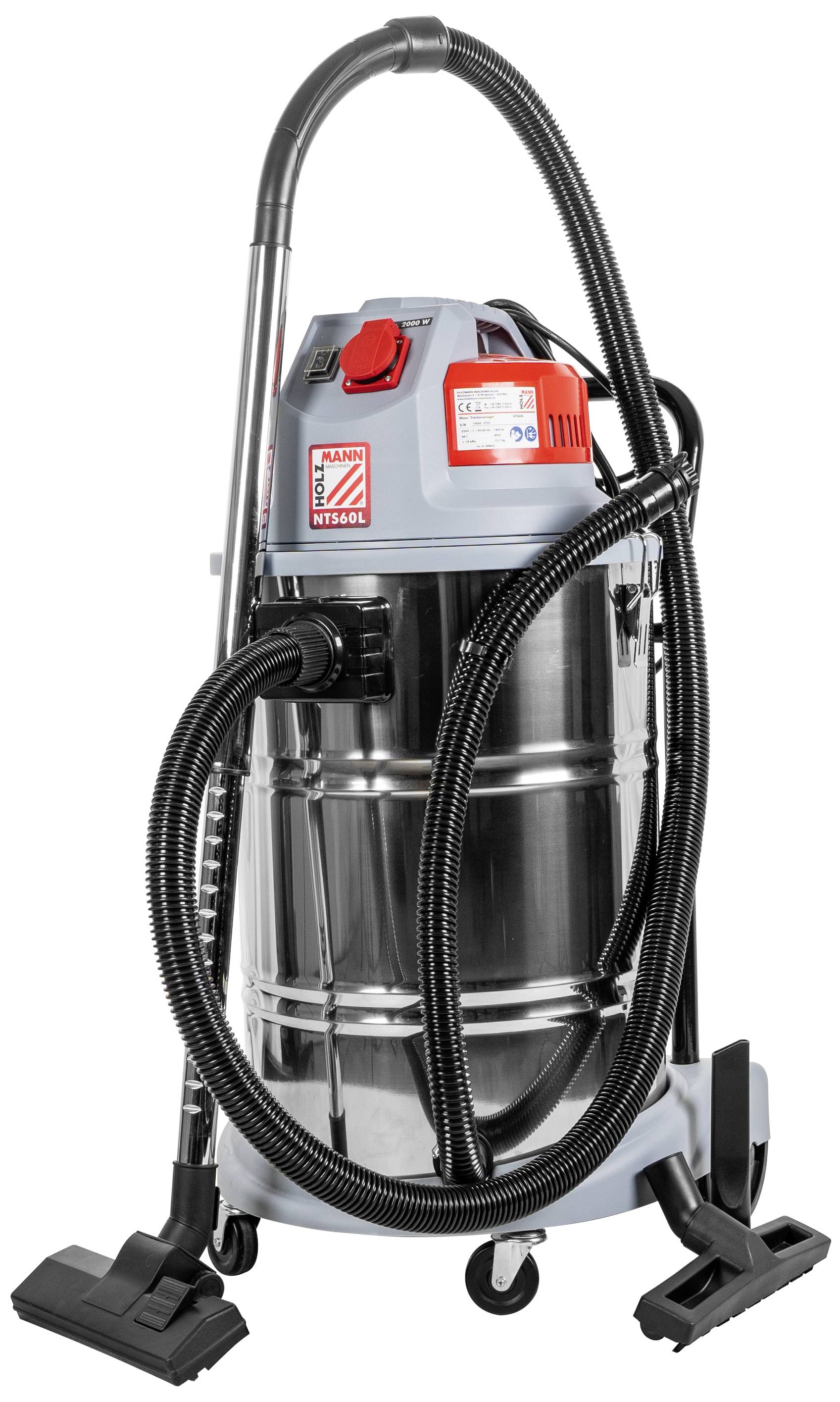 Holzmann Maschinen NTS60L_230V NTS60L_230V Wet/dry vacuum cleaner 1400 W 60 l