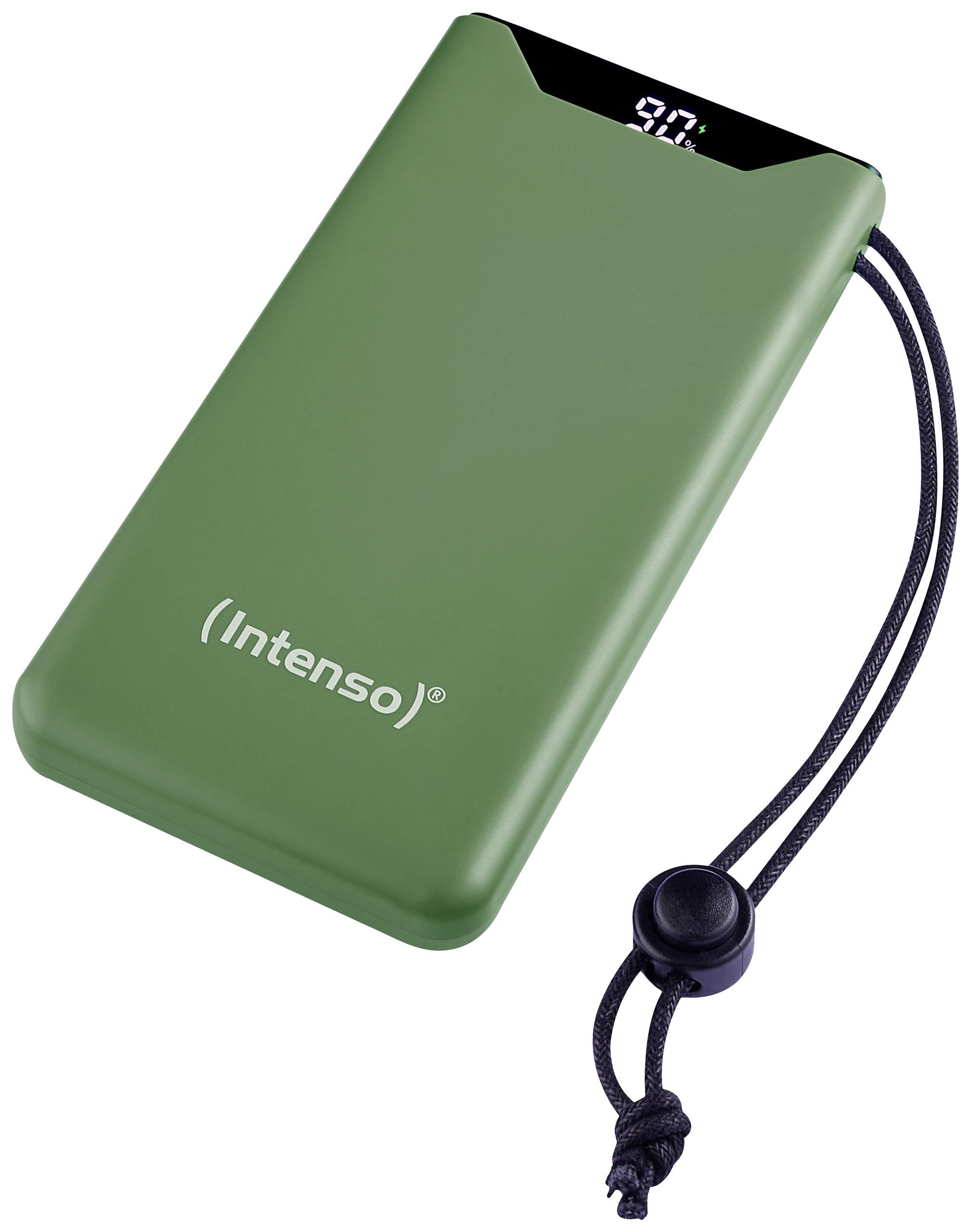 Intenso F10000 Power bank 10000 mAh Quick Charge, Power Delivery LiPo USB type A, USB C® Green Status display