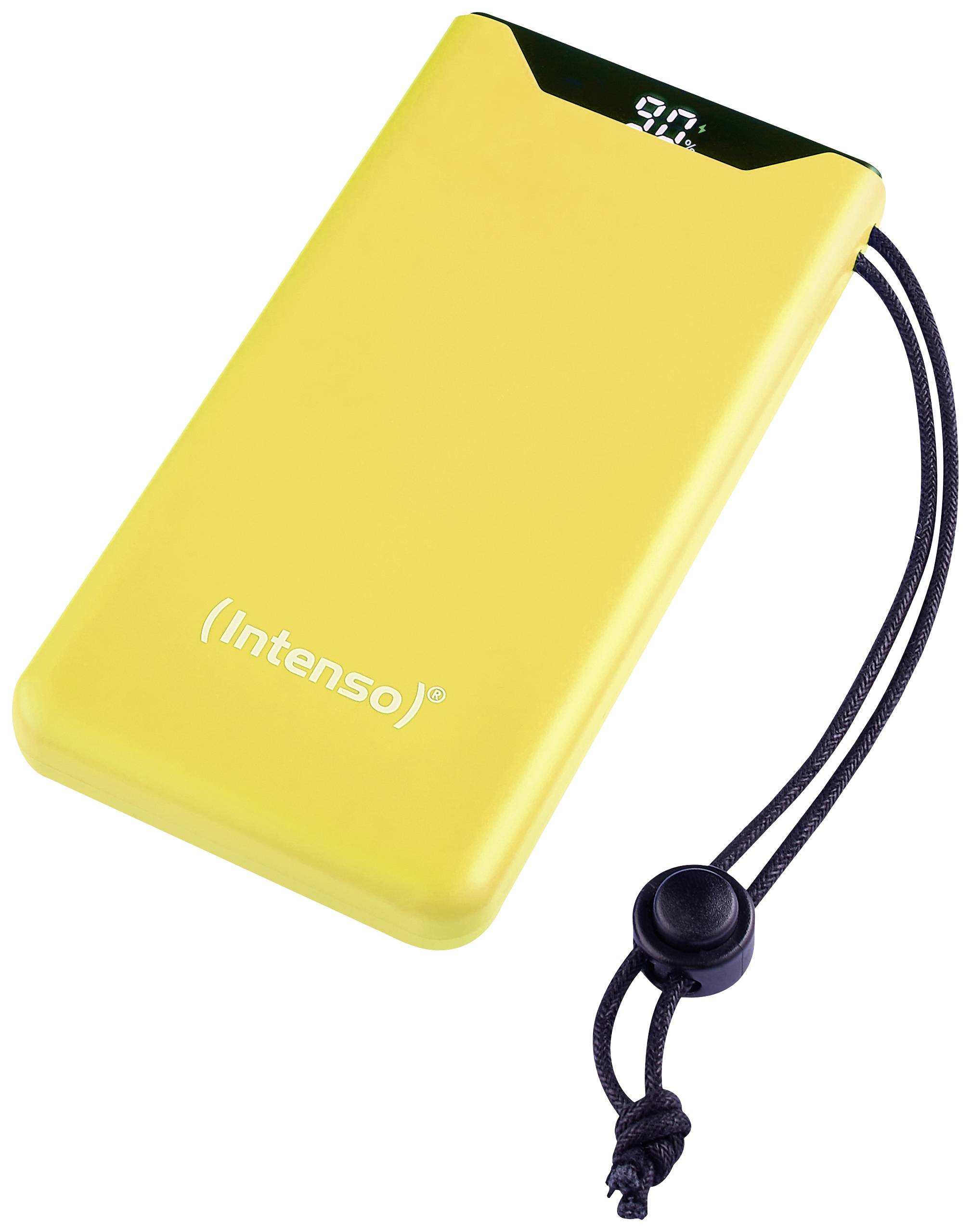 Intenso F10000 Power bank 10000 mAh Quick Charge, Power Delivery LiPo USB type A, USB C® Yellow Status display