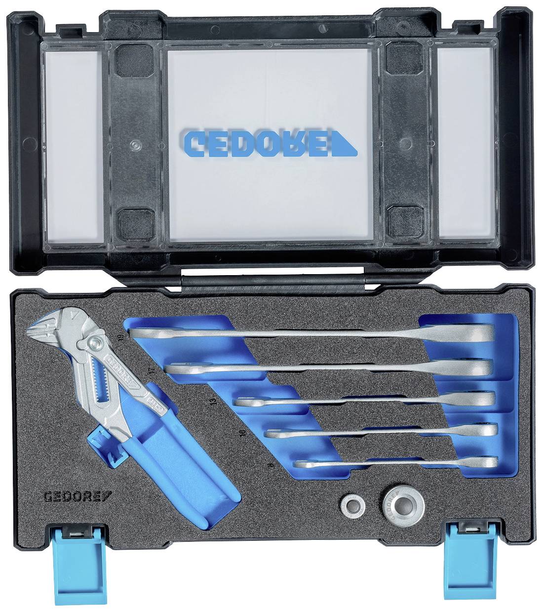 Gedore 7 RA 183 Ratcheting box wrench set 8-piece Spanner size (metric) 8 - 19 mm