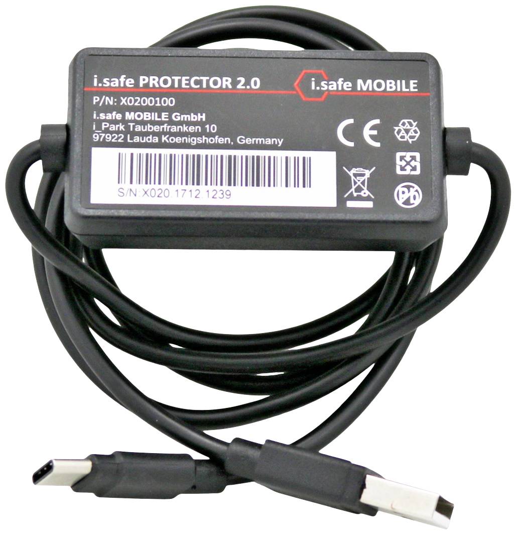 iSafe MOBILE PROTECTOR 2.0 Charger 1x USB-C® Black