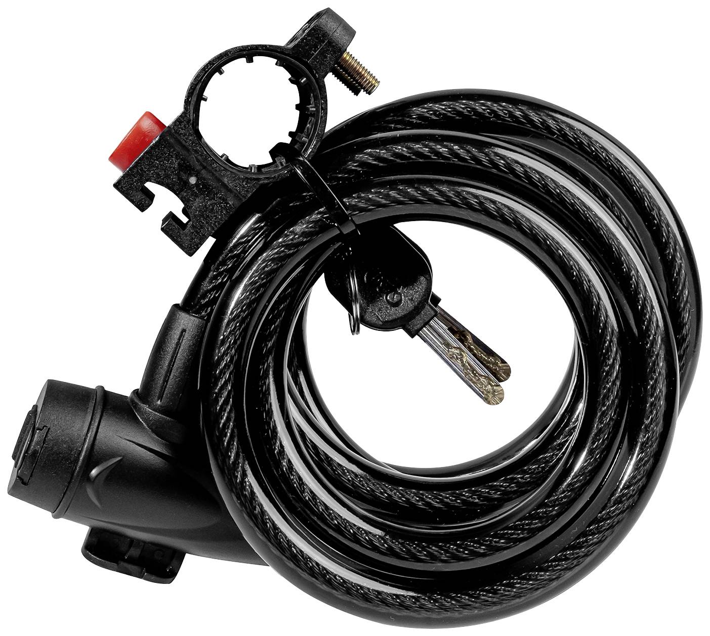 Brüder Mannesmann Steel cable lock Black Key lock