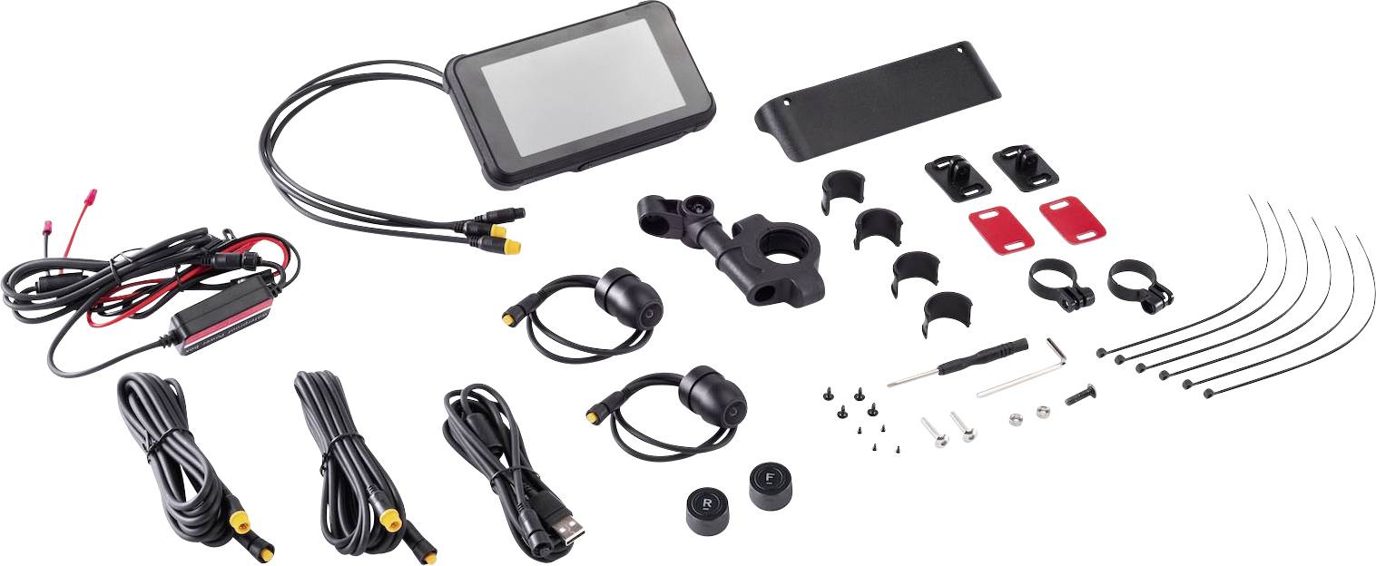 Midland BikePlay Guardian Dashcam with GPS, GPS module, TPMS, Waterproof casing Horizontal viewing angle (max.)=110 ° 12 V, 24