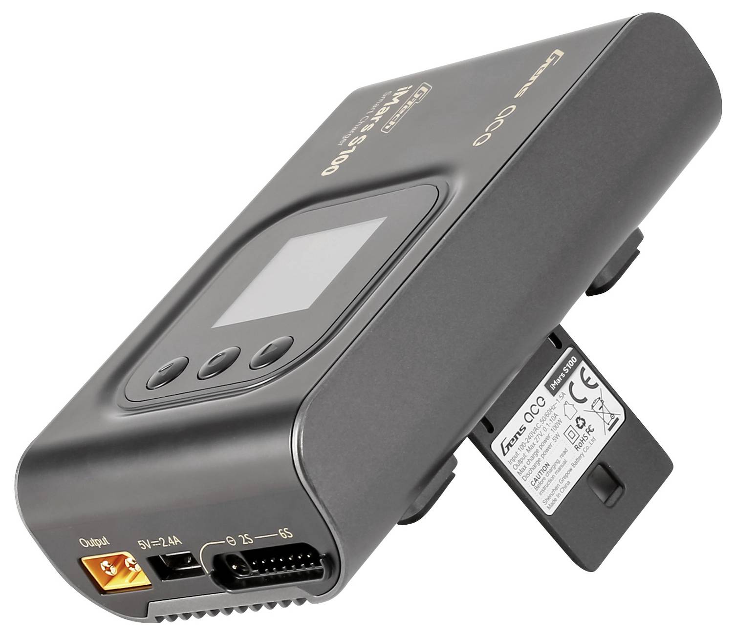 Gens ace Imars S100 Scale model multifunction charger 10 A LiPolymer, Li-ion, LiHV, LiFePO, NiMH Battery recognition, Discharger