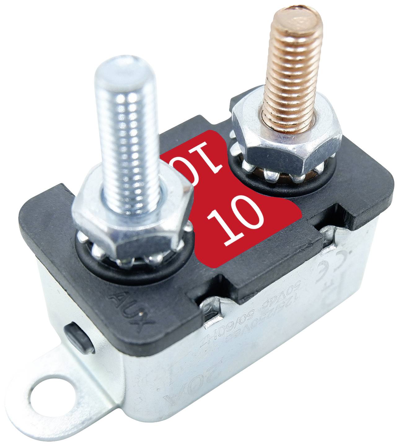 PARTS PTT C001-102-0111C2T310 Fuse circuit breaker 10 A, 5 A, 2.4 A Silver, Red 1 pc(s)