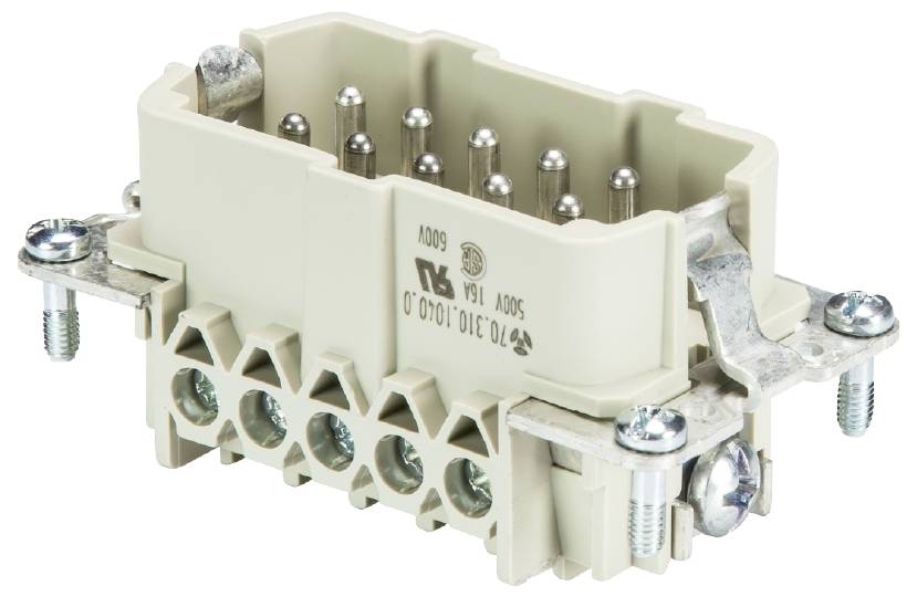 Wieland Electric 70.312.1040.0 Plug inset Total number of pins 10 10 pc(s)