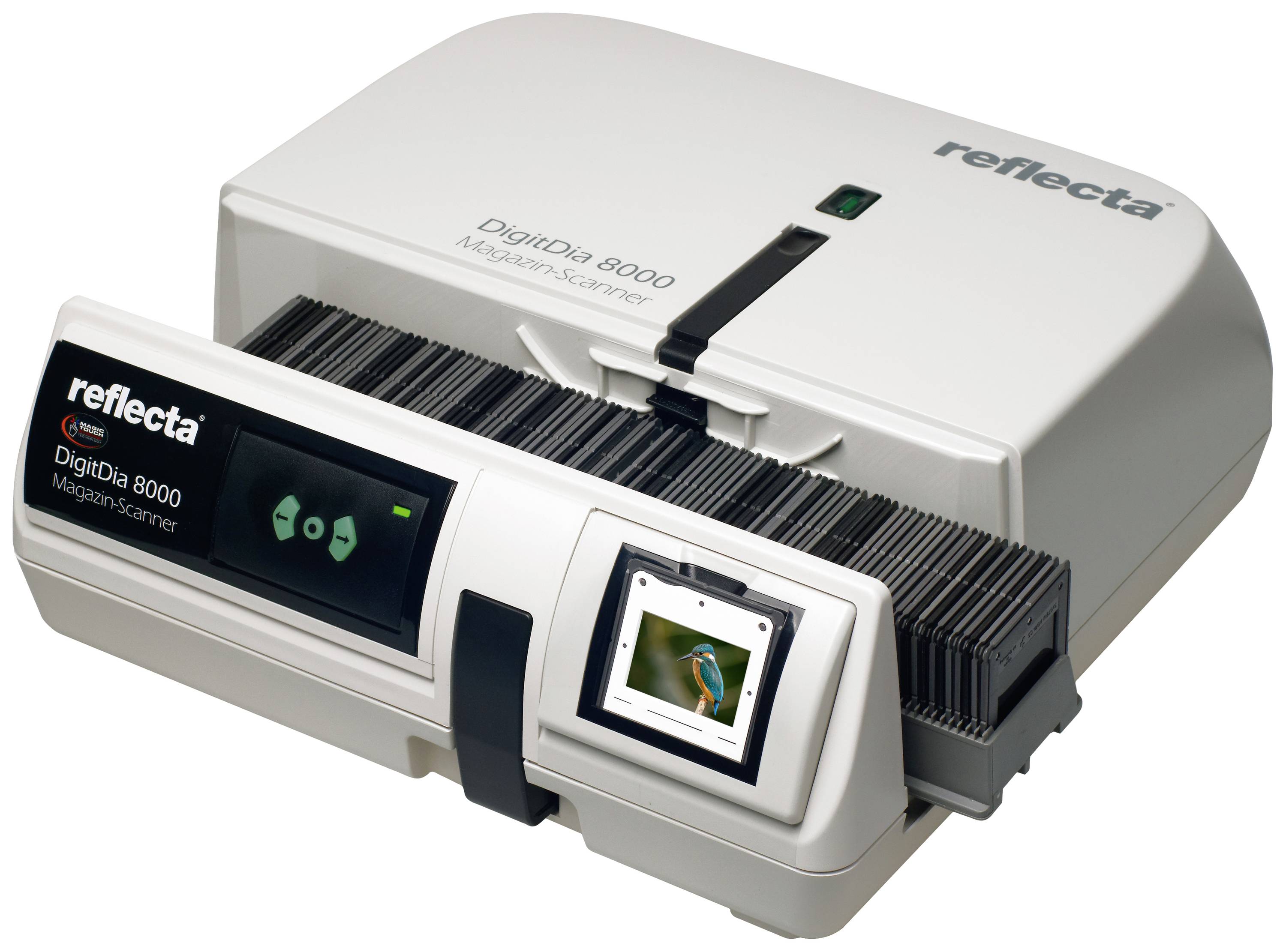Reflecta DigitDia 8000 Slide scanner Dust and scratch removal: Hardware Transparency unit, Built-in display, Automatic