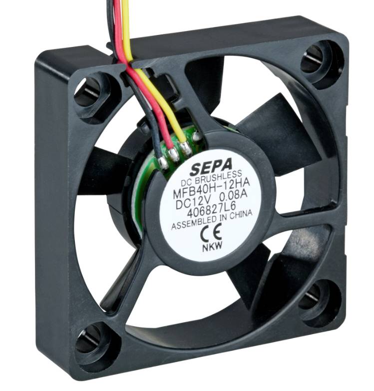 SEPA MFB40H12HA-001 Axial fan 12 V DC 13.92 m³/h (L x W x H) 40 x 40 x 10 mm