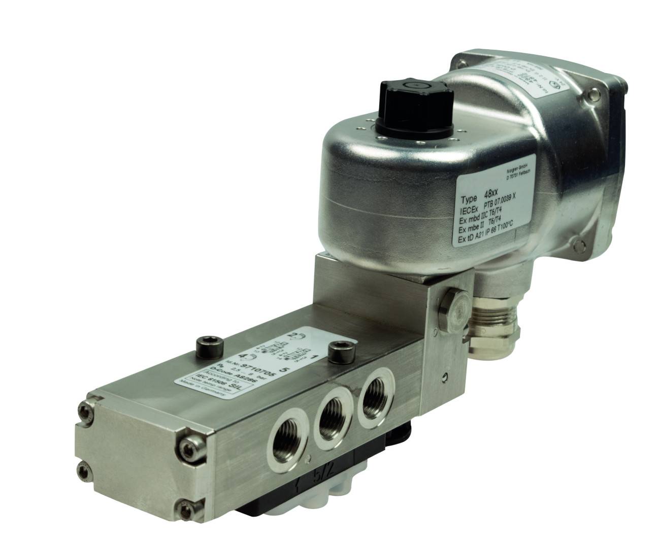 IMI NORGREN Piston valve 9710745460002400 24 V DC Enclosure material Stainless steel 1 pc(s)