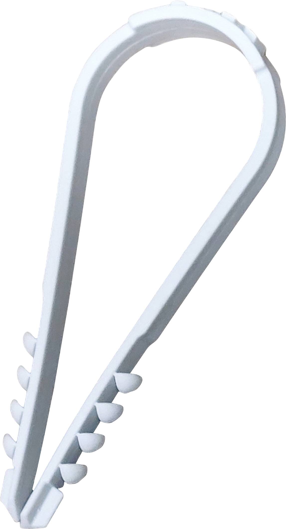 N & L Dübelklemmschelle 8-28mm Fastener Detachable 502STN brickwork plug-fit, + plug, UV-proof Light grey 100 pc(s)