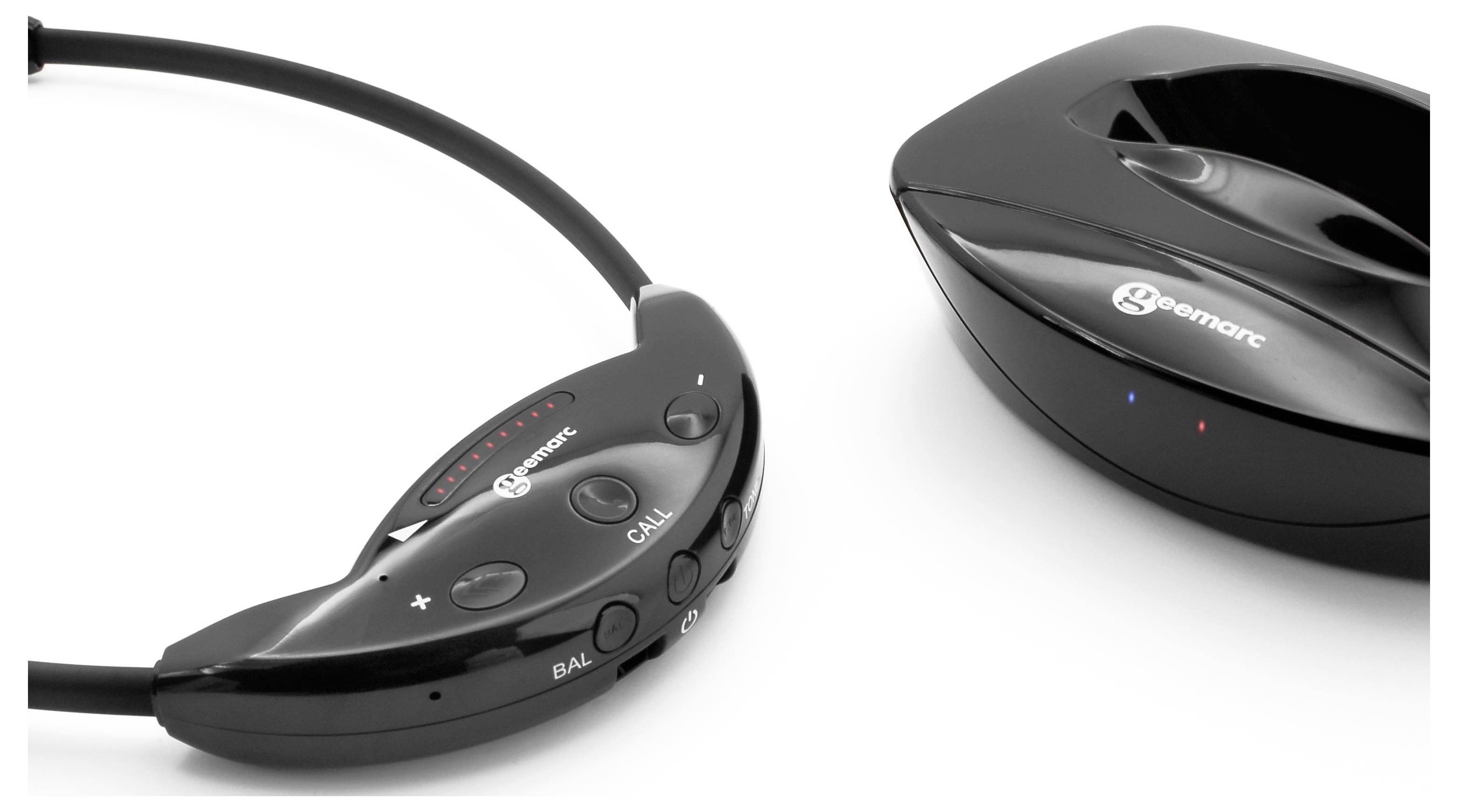 Geemarc CL7700 In-ear headphones Bluetooth® (1075101), Wireless (1075099) Stereo Black Volume control Hi-Fi