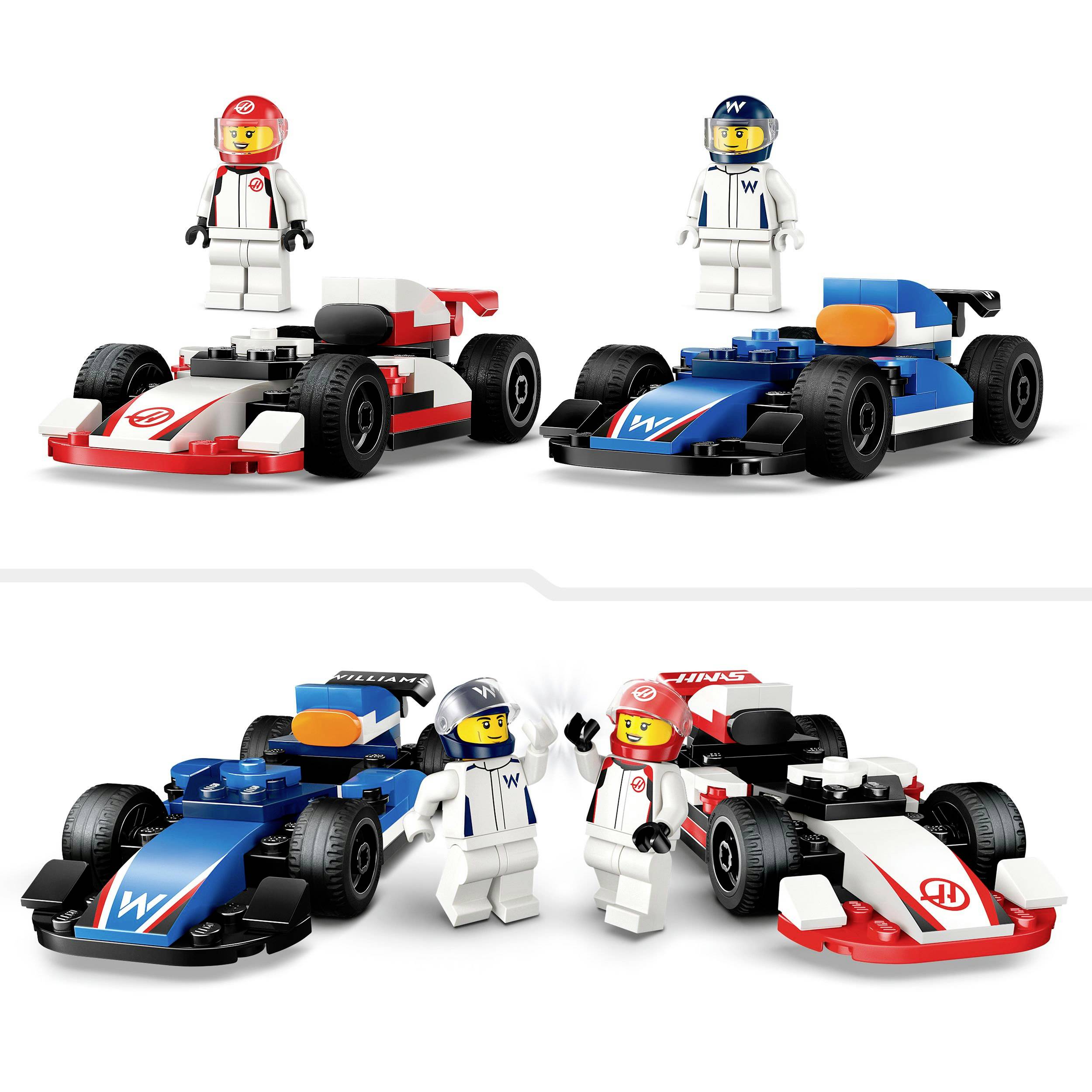 60464 LEGO® CITY F1® Williams Racing and Haas F1® Racing cars