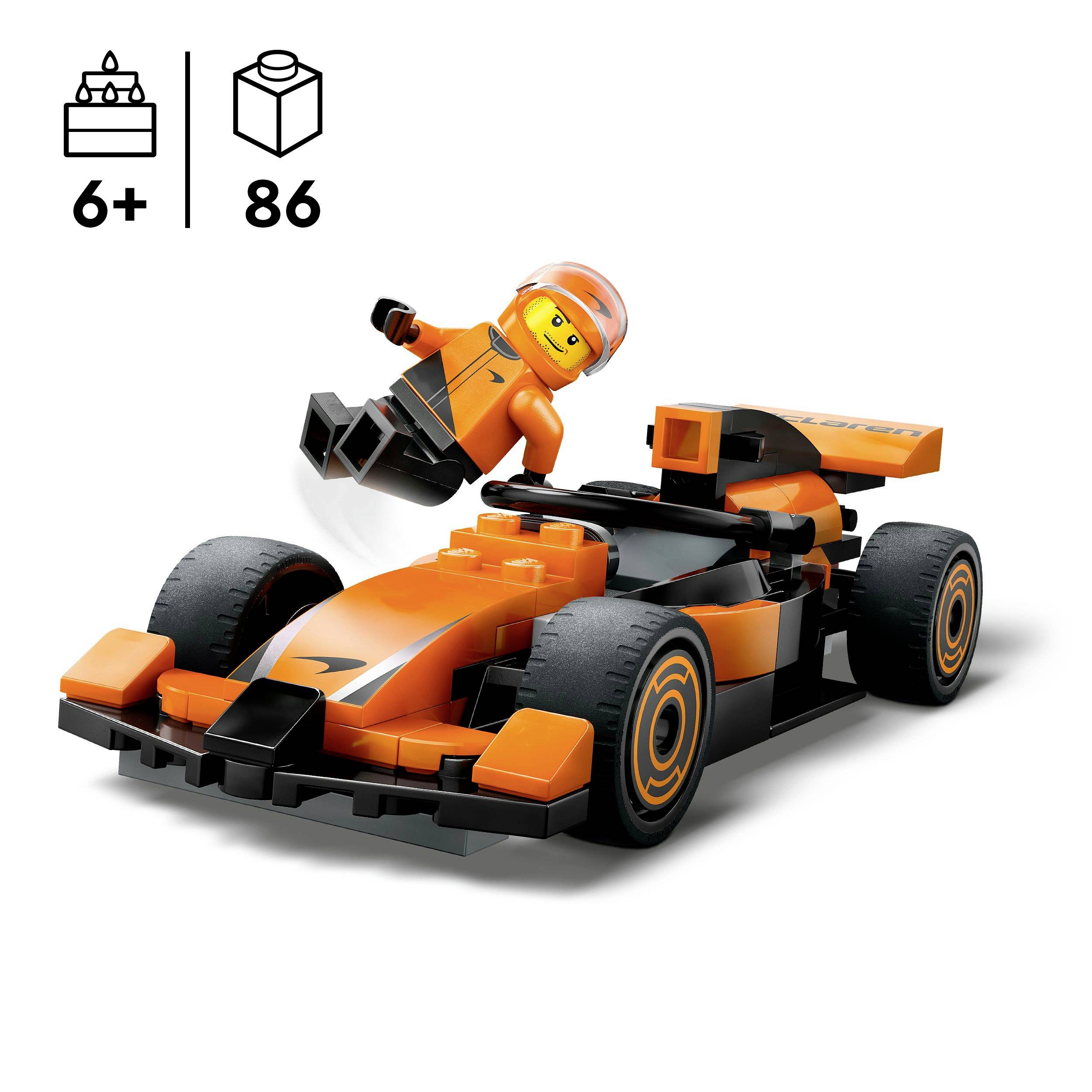 60442 LEGO® CITY F1® race driver with McLaren racing car