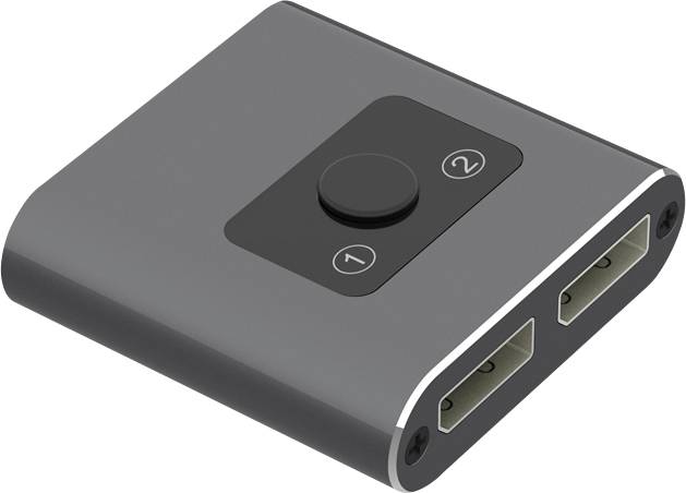 Maxtrack CS38L 2 ports DisplayPort switch Grey