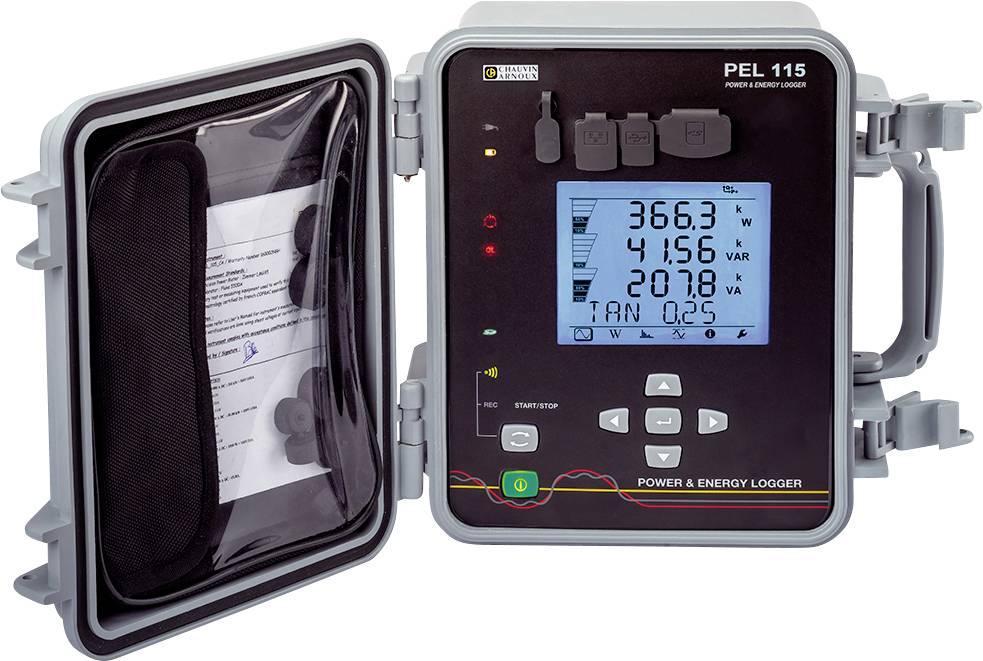 Chauvin Arnoux PEL 115 Network diagnostics 3-phase Data logger, Power testing, Ballast testing, Online testing