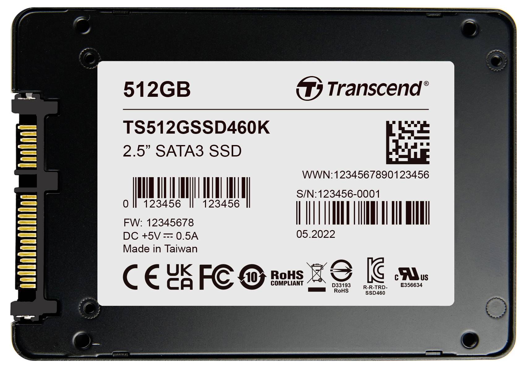 Transcend 512 GB Internal mSATA SSD TS512GSSD460K-VS1