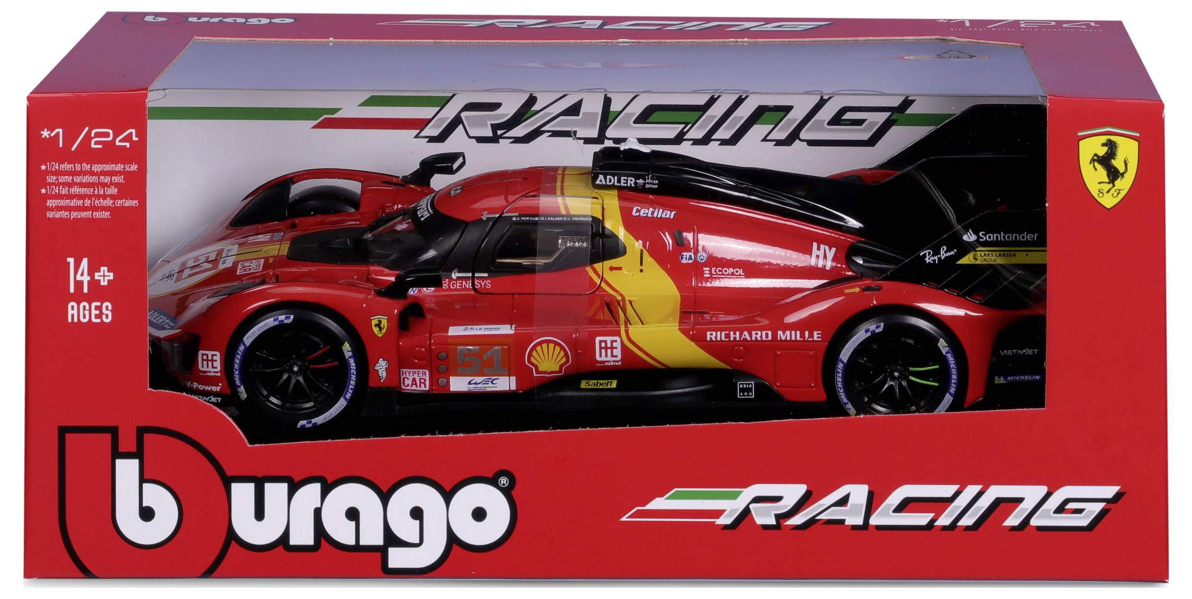Bburago Ferrari Race 499P LeMans ´23 #51 1:24 Model car