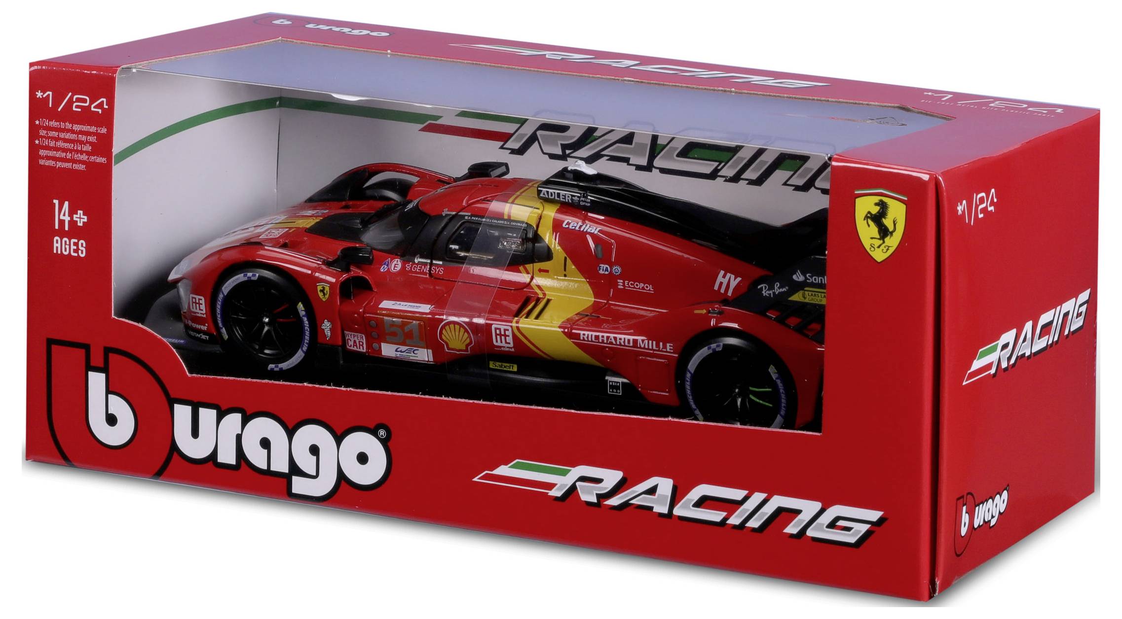 Bburago Ferrari Race 499P LeMans ´23 #51 1:24 Model car