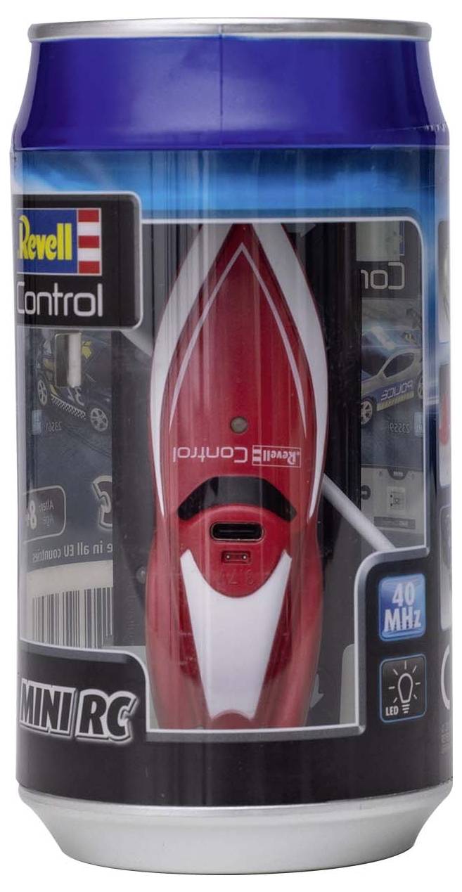 Revell Control Mini, red RC model speedboat for beginners RtR 75 mm