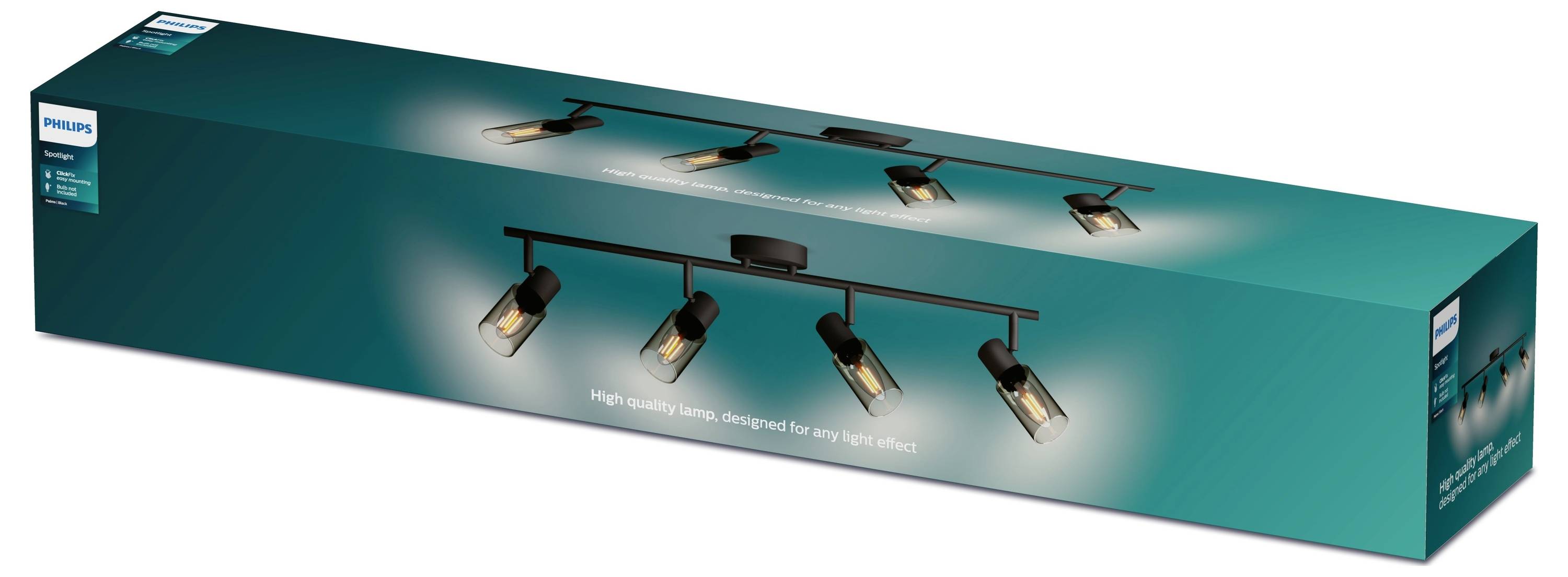 Philips Palms 8720169299337 Ceiling floodlight E14 Black