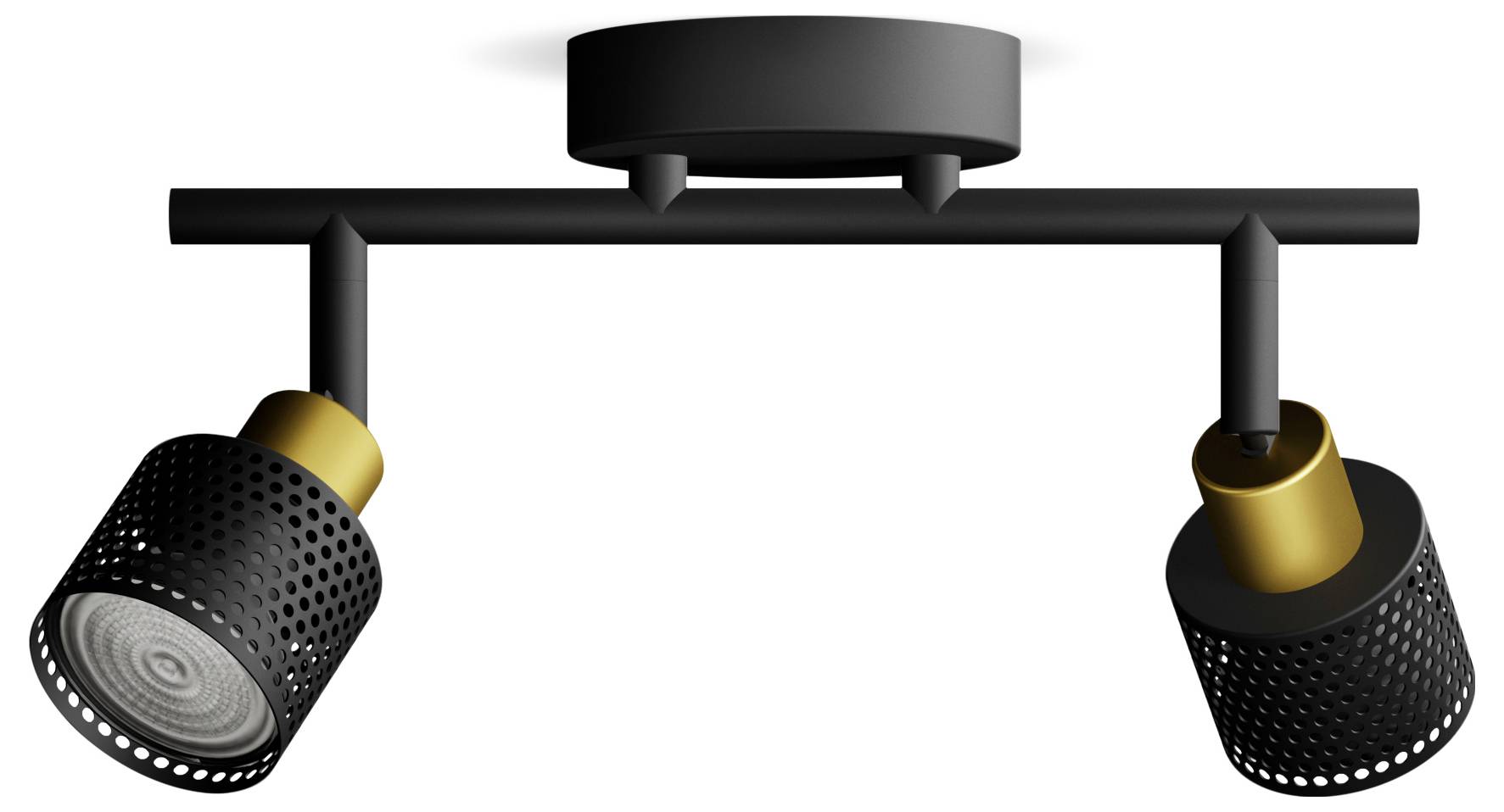 Philips Niall 8720169300095 Ceiling floodlight GU10 Black, Gold