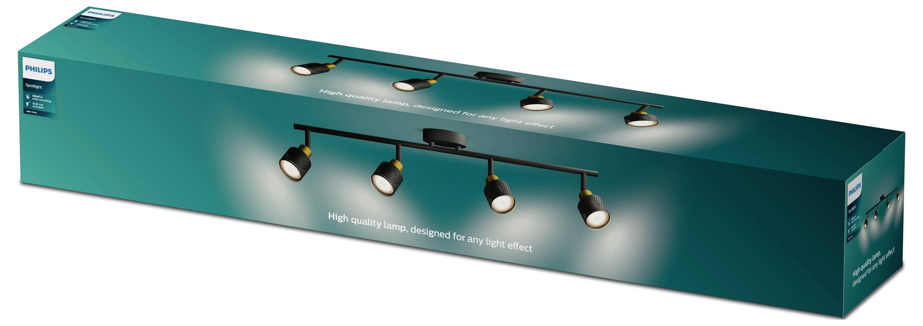 Philips Niall 8720169300132 Ceiling floodlight GU10 Black, Gold