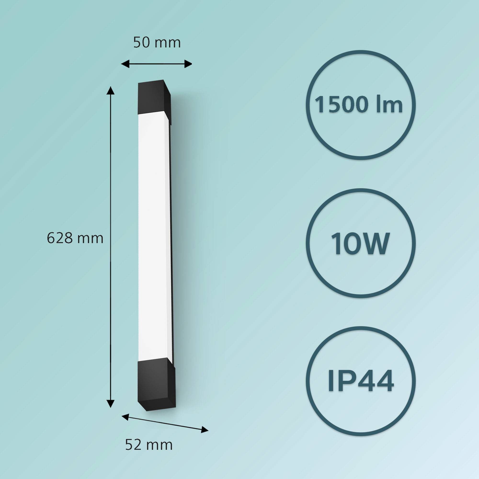 Philips Rover 8720169300293 LED bathroom ceiling light 10 W Warm white Black