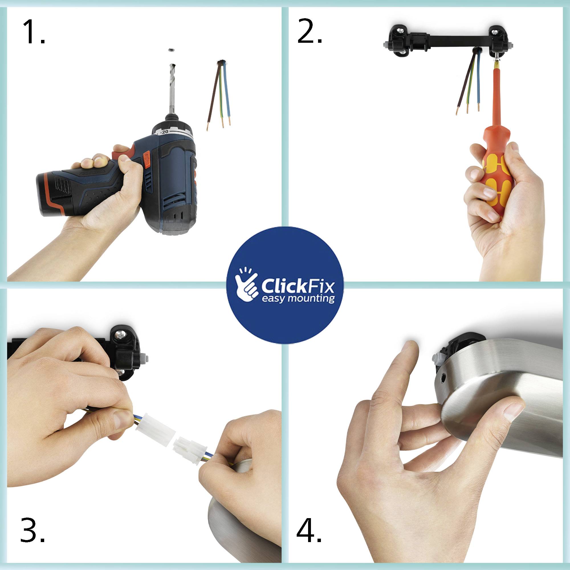 Philips Rover 8720169300293 LED bathroom ceiling light 10 W Warm white Black