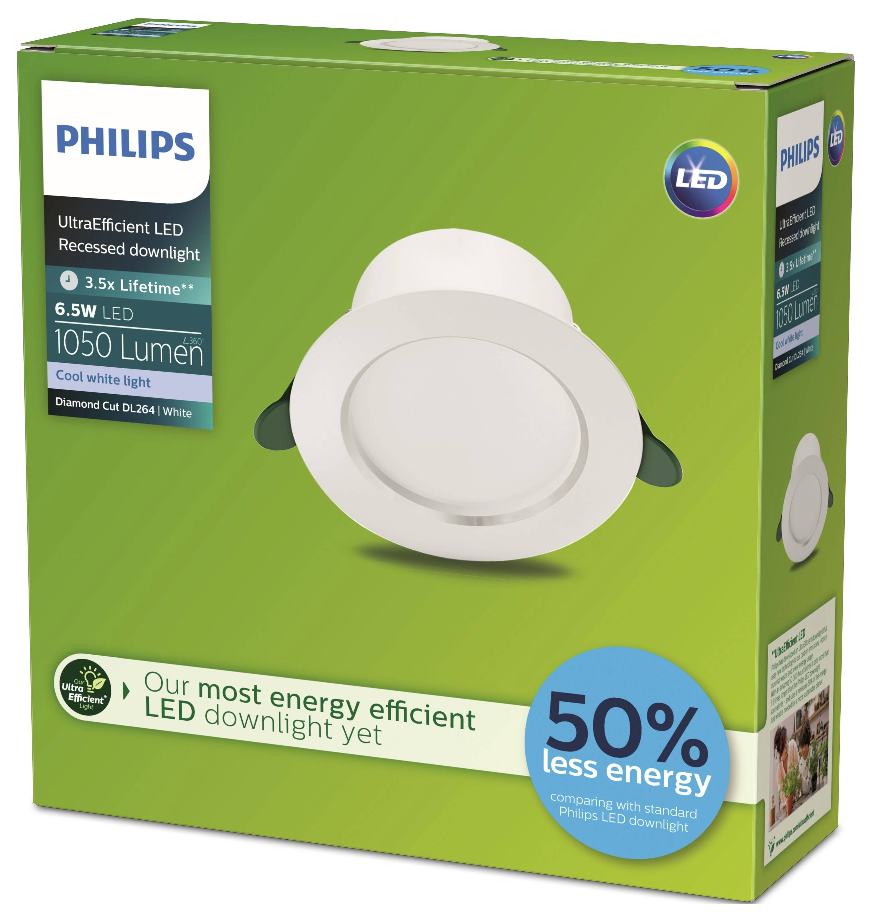 Philips 8720169308220 Diamond Flush mount light LED (monochrome) 6.5 W White