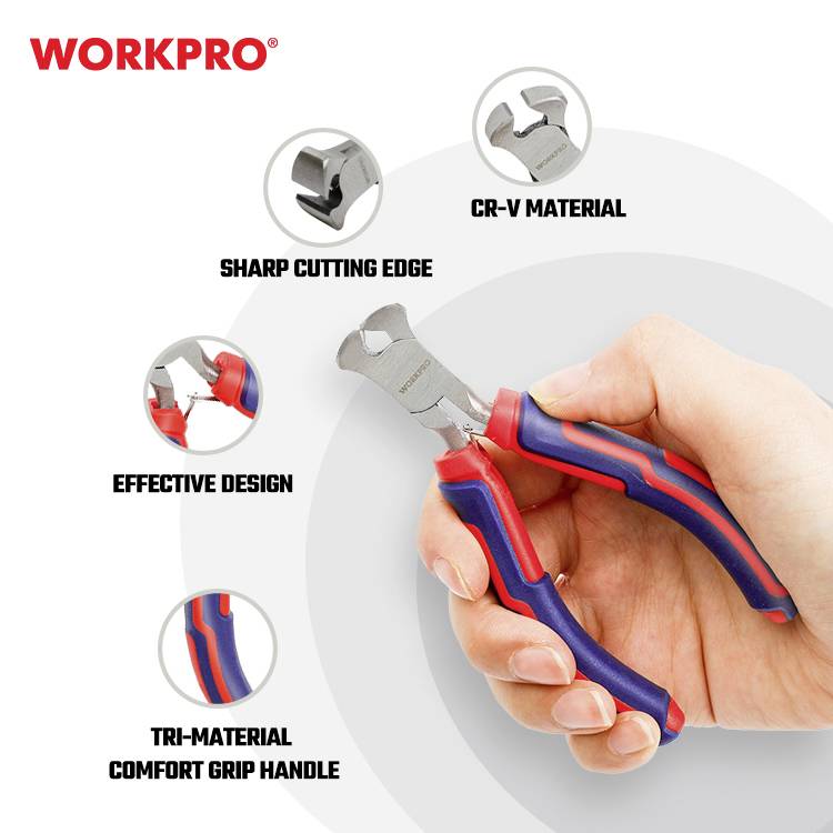 WorkPro WP231098 Universal Mini end cutting pliers 100 mm
