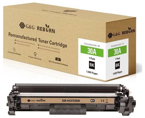 G&G Toner replaced HP 30A Compatible Black 1600 Sides Reborn remanufactured 21234