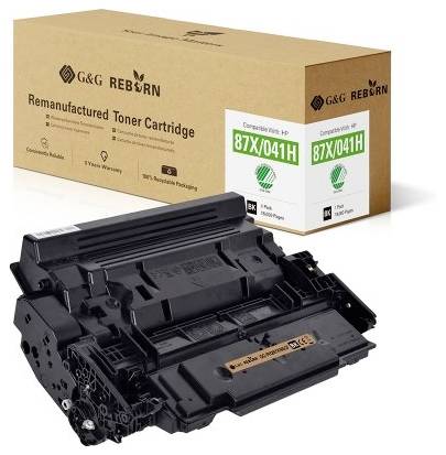 G&G Toner replaced HP 87X Compatible Black 18000 Sides Reborn remanufactured 21243
