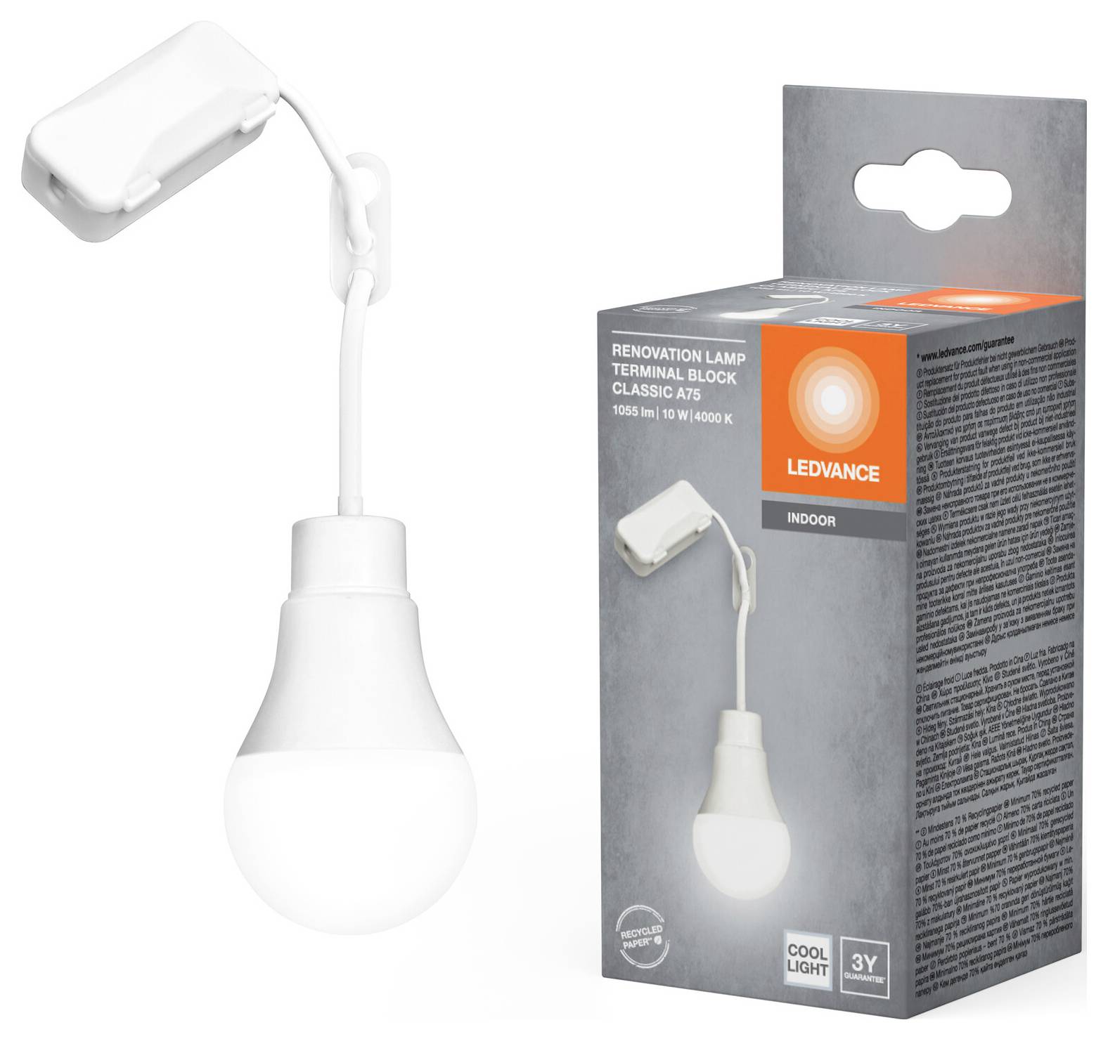 LEDVANCE 4058075845749 LED (monochrome) 10 W Neutral white (Ø x H) 60 mm x 291 mm