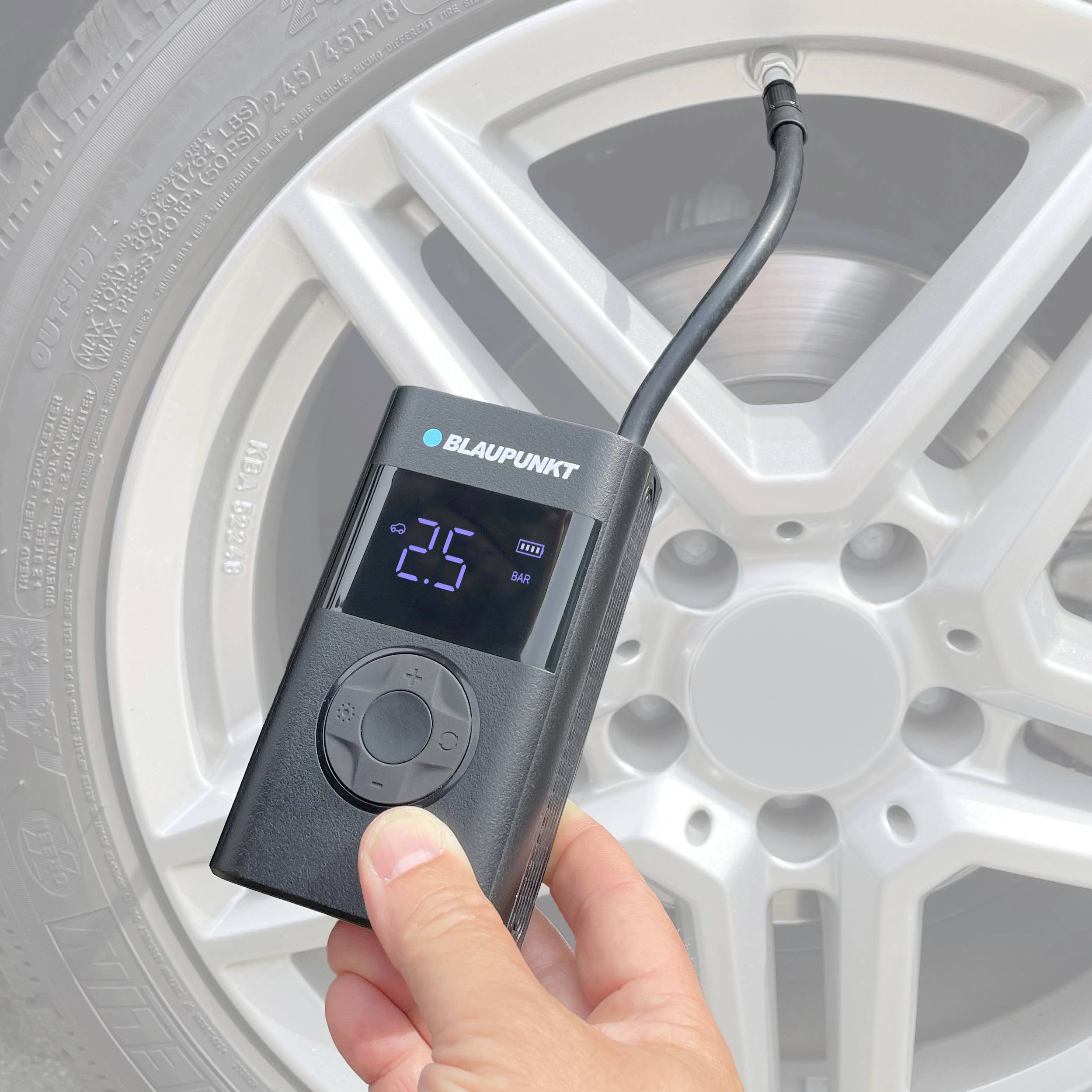 Blaupunkt 2008024000050 TPM 124 Bicycle pump Black